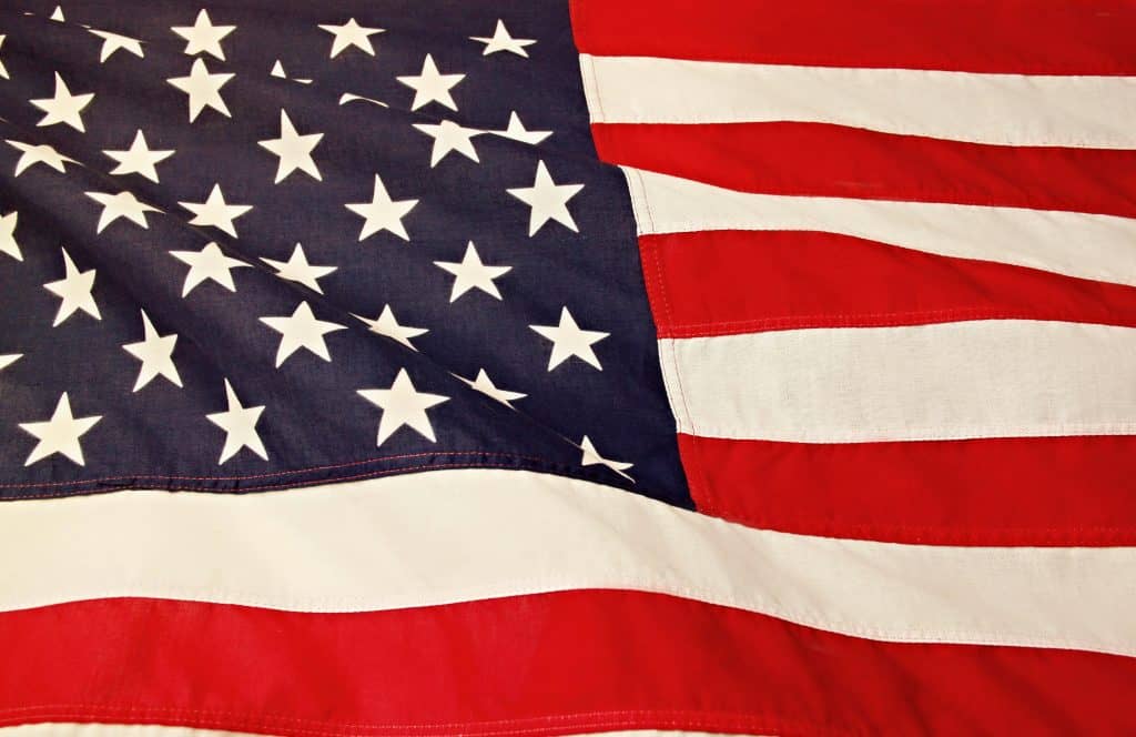 American flag representing the pride and spirit behind the Best U.S. Soccer Players of all time.