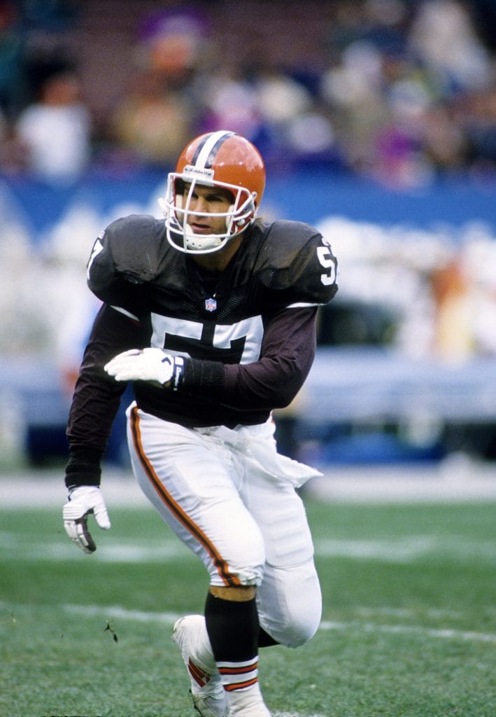Clay Matthews of the Cleveland Browns in action during an NFL game.