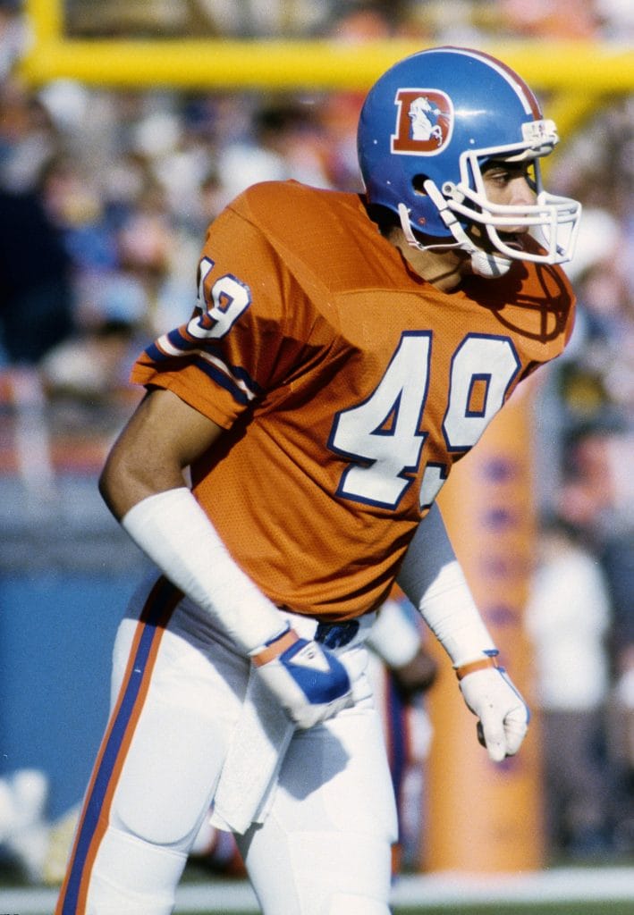 Dennis Smith in action for the Denver Broncos