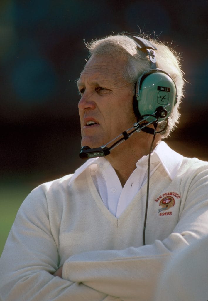  Bill Walsh, the architect of the West Coast offense, regarded as one of the best NFL coaches of all time.