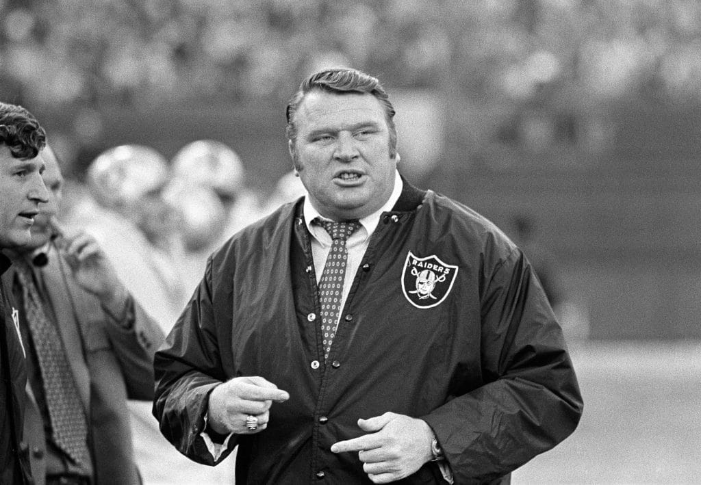 Alt Text: John Madden, legendary Raiders coach and Super Bowl champion, one of the best NFL coaches of all time.