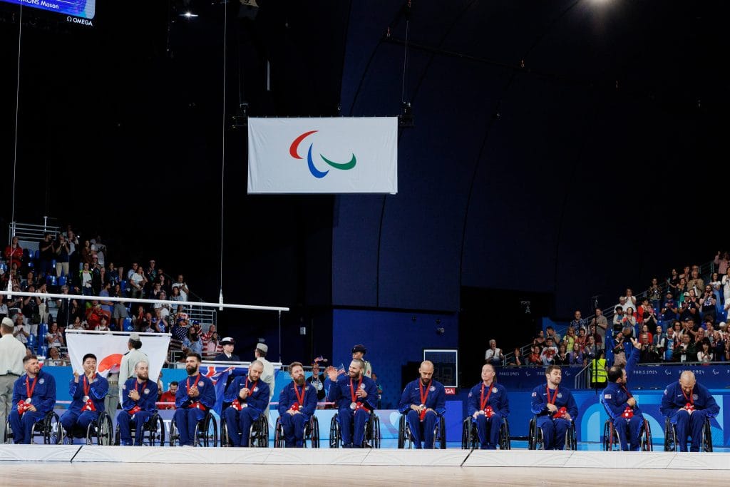 Banner of the Powerlifting Paralympics 2024